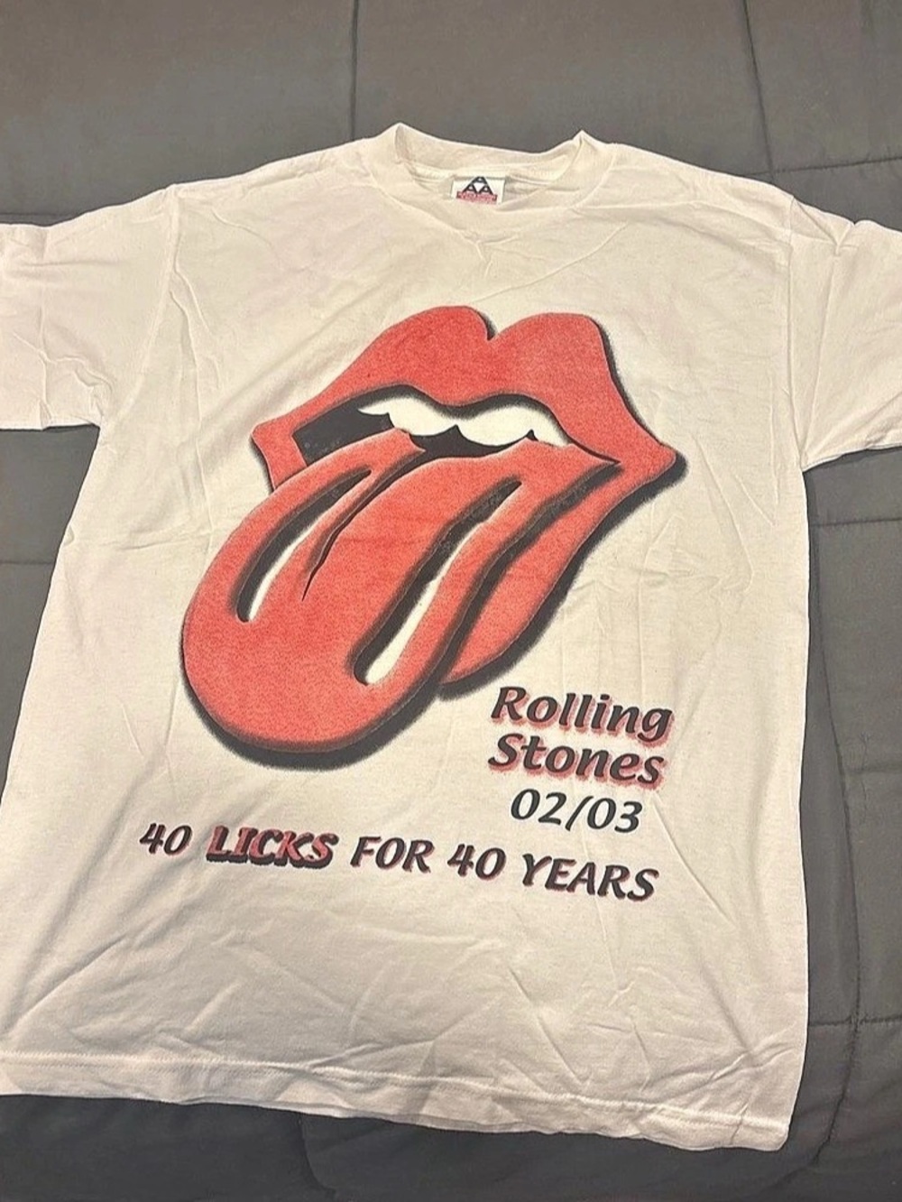 The Rolling Stones 40 Licks for 40 Years 02/03 Graphic Tour Tee